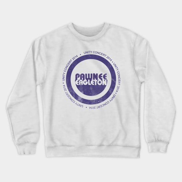 Pawnee eagleton unity concert 2014 Crewneck Sweatshirt by nomadearthdesign